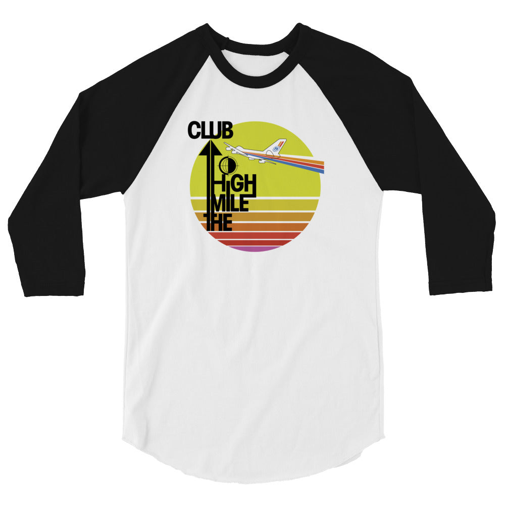 Retro "Mile High Club" Raglan Tee - Unisex - 6 COLORS