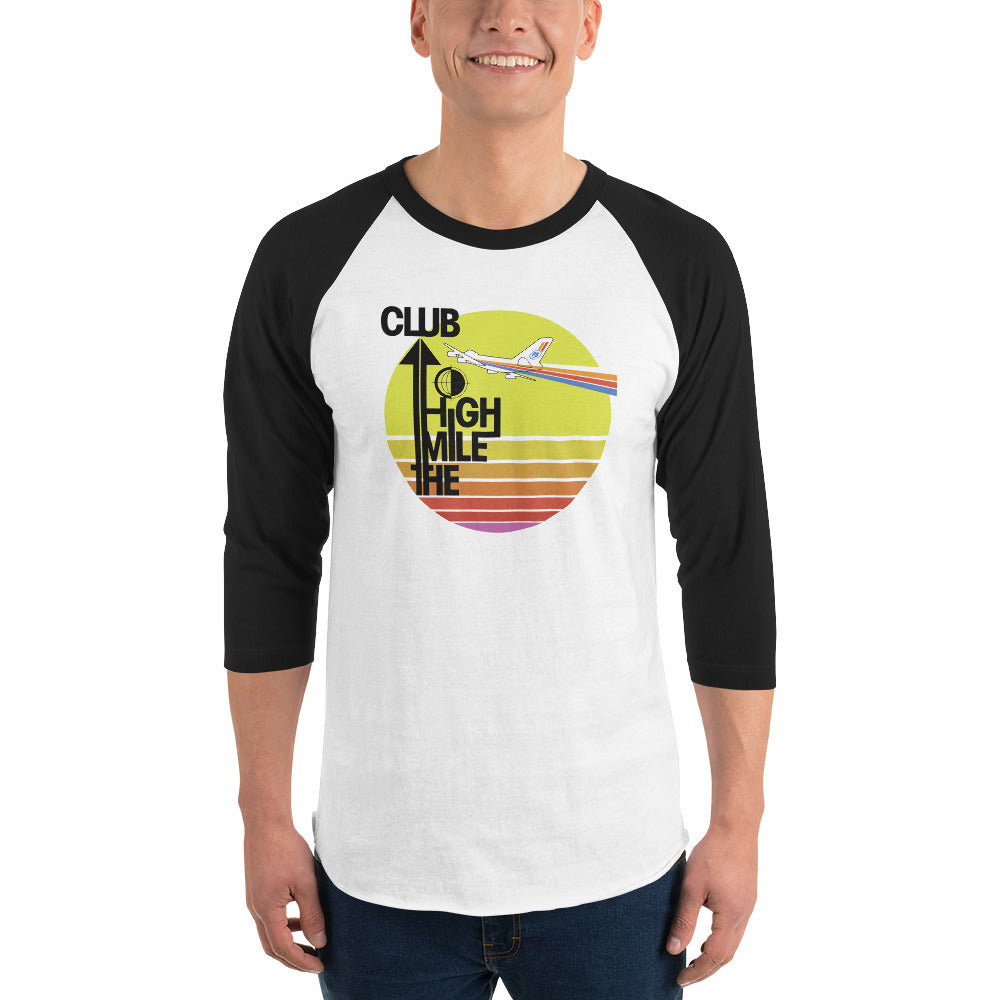 Retro "Mile High Club" Raglan Tee - Unisex - 6 COLORS