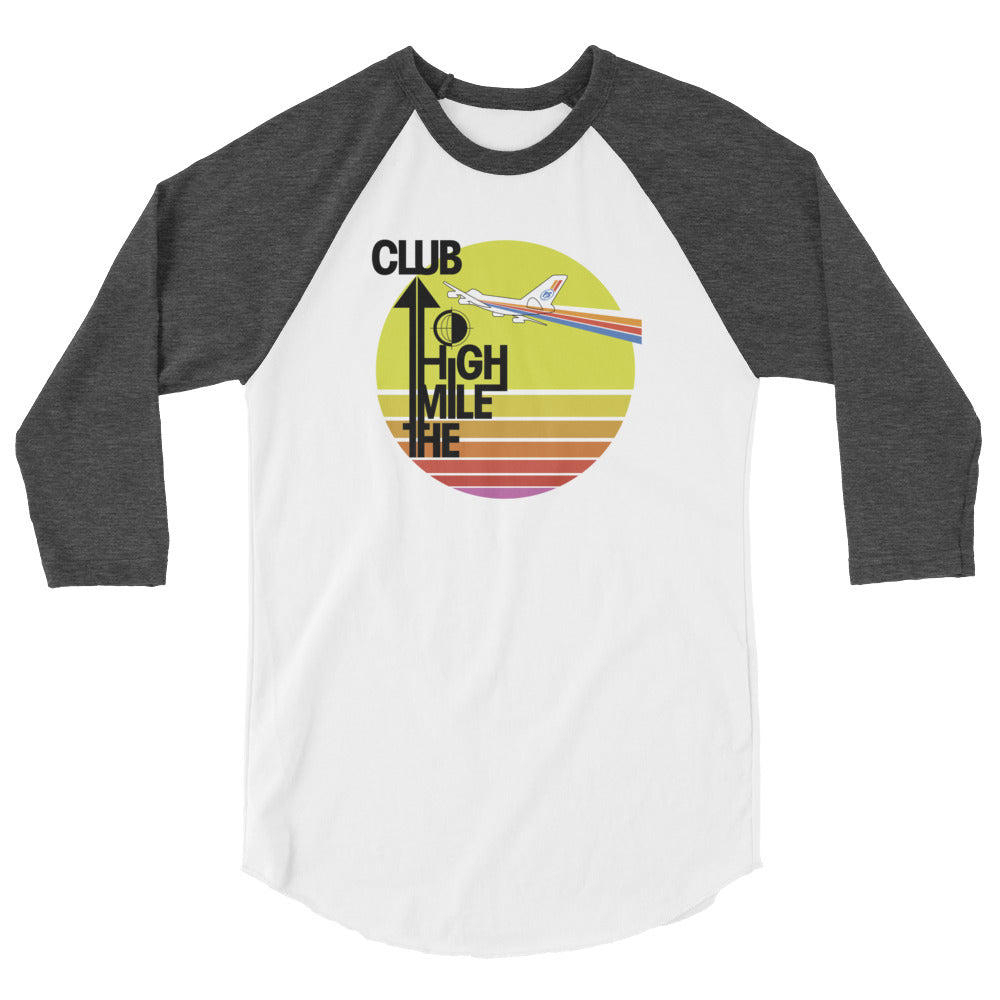 Retro "Mile High Club" Raglan Tee - Unisex - 6 COLORS