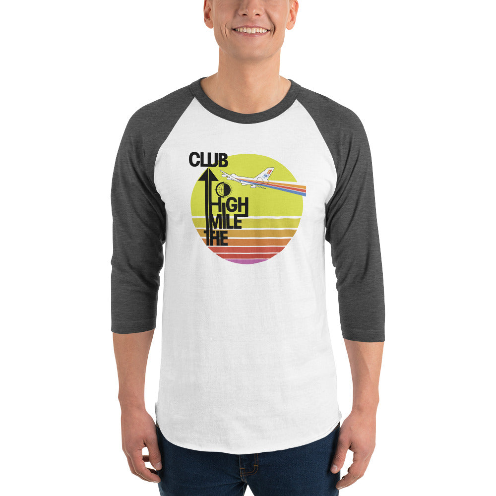 Retro "Mile High Club" Raglan Tee - Unisex - 6 COLORS