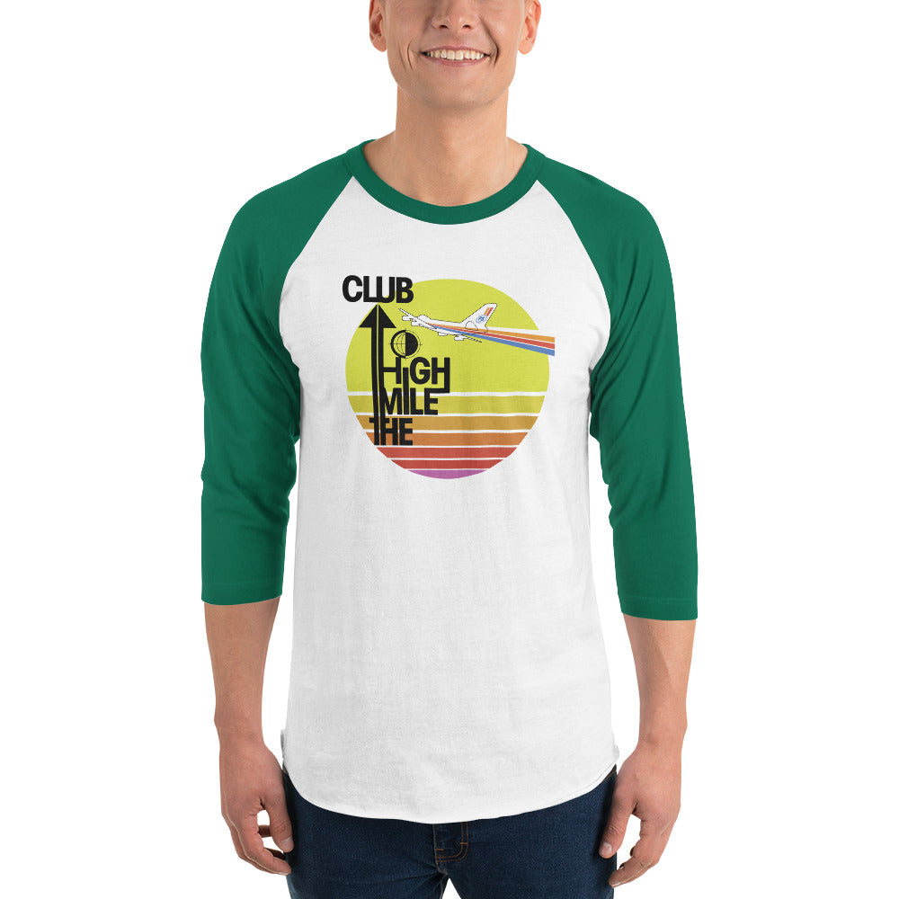 Retro "Mile High Club" Raglan Tee - Unisex - 6 COLORS
