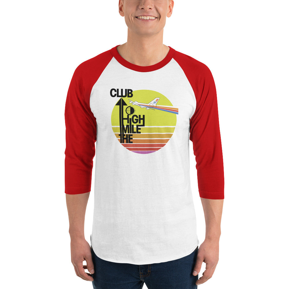 Retro "Mile High Club" Raglan Tee - Unisex - 6 COLORS
