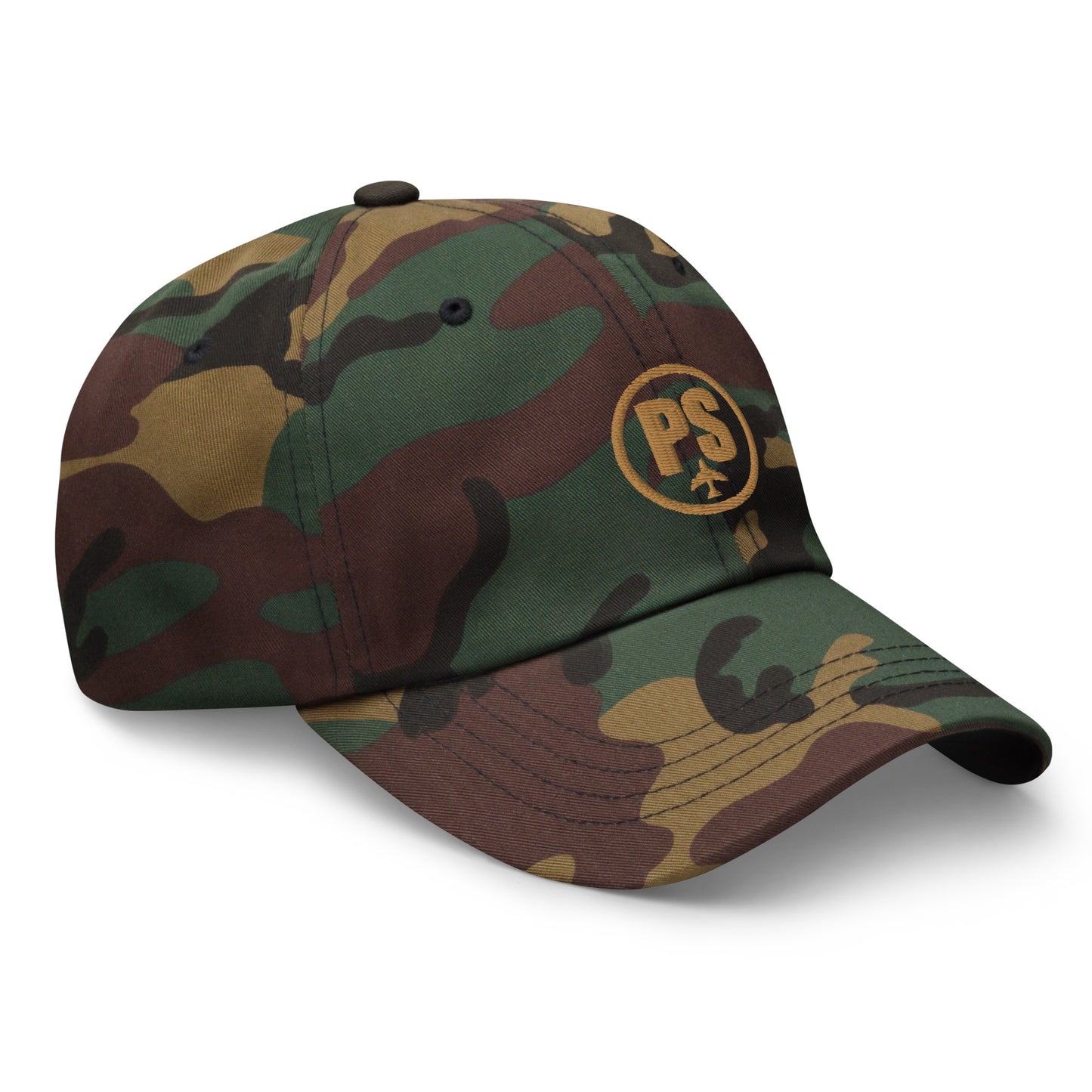 PS Embroidered Logo Camo Dad Hat