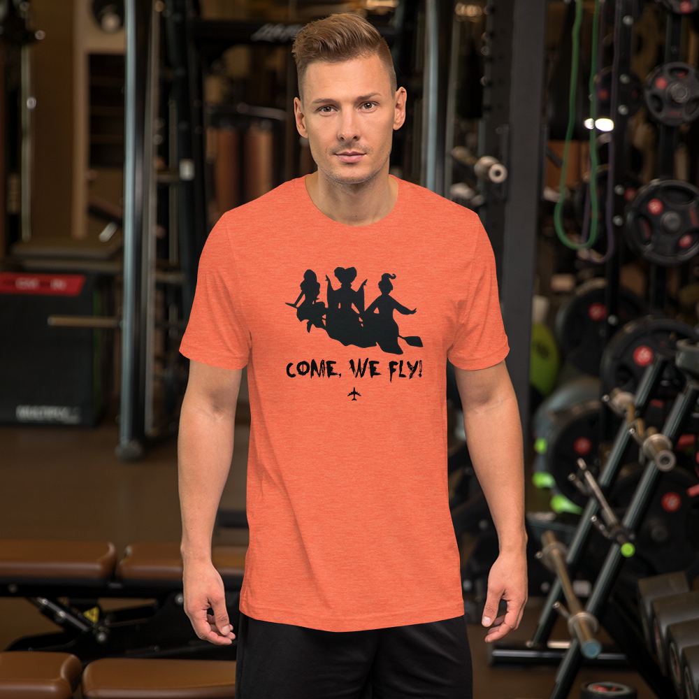 "Come, We Fly!" Hocus Pocus Tee - UNISEX - ORANGE - 2 COLORS