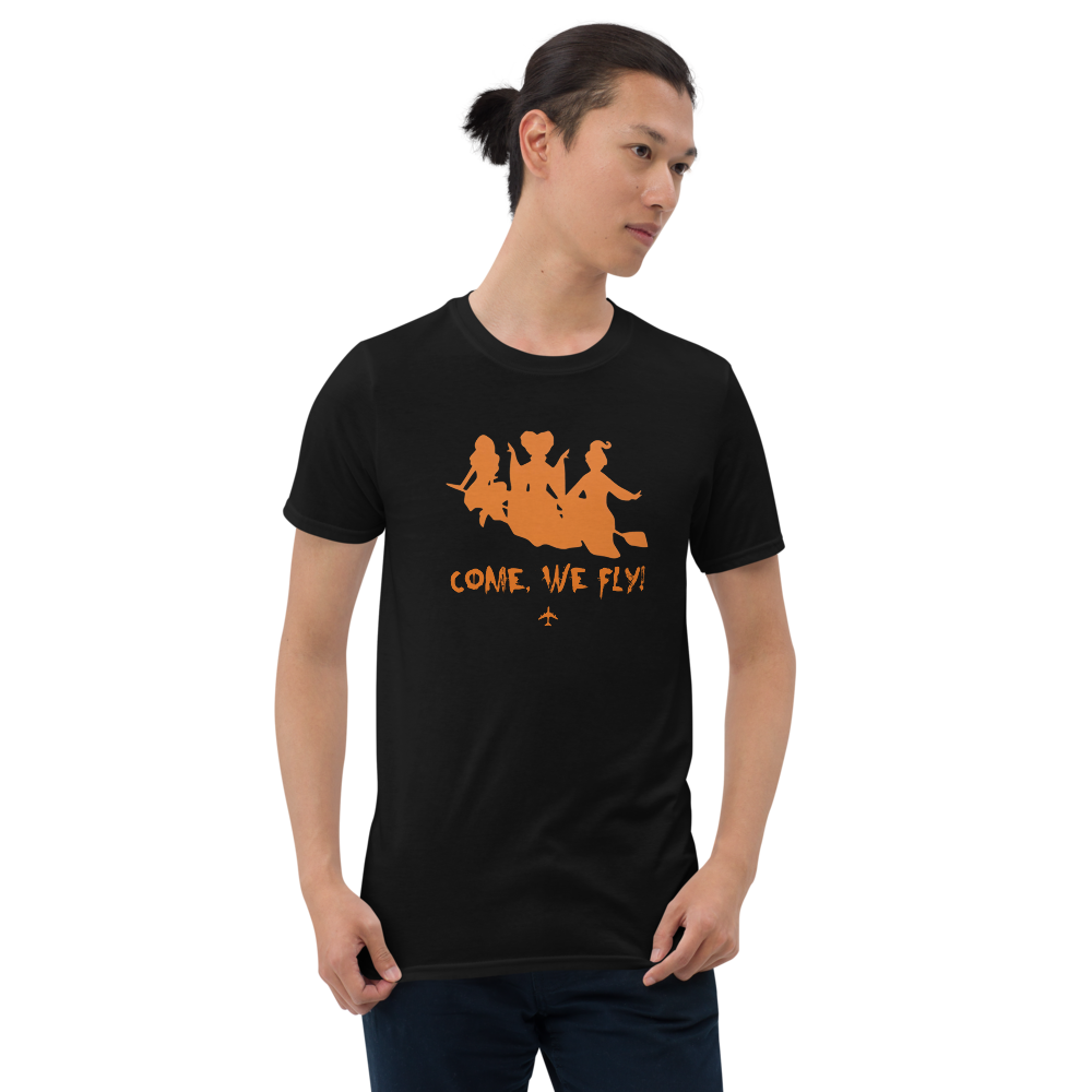 "Come, We Fly!" Hocus Pocus Tee - UNISEX - BLACK