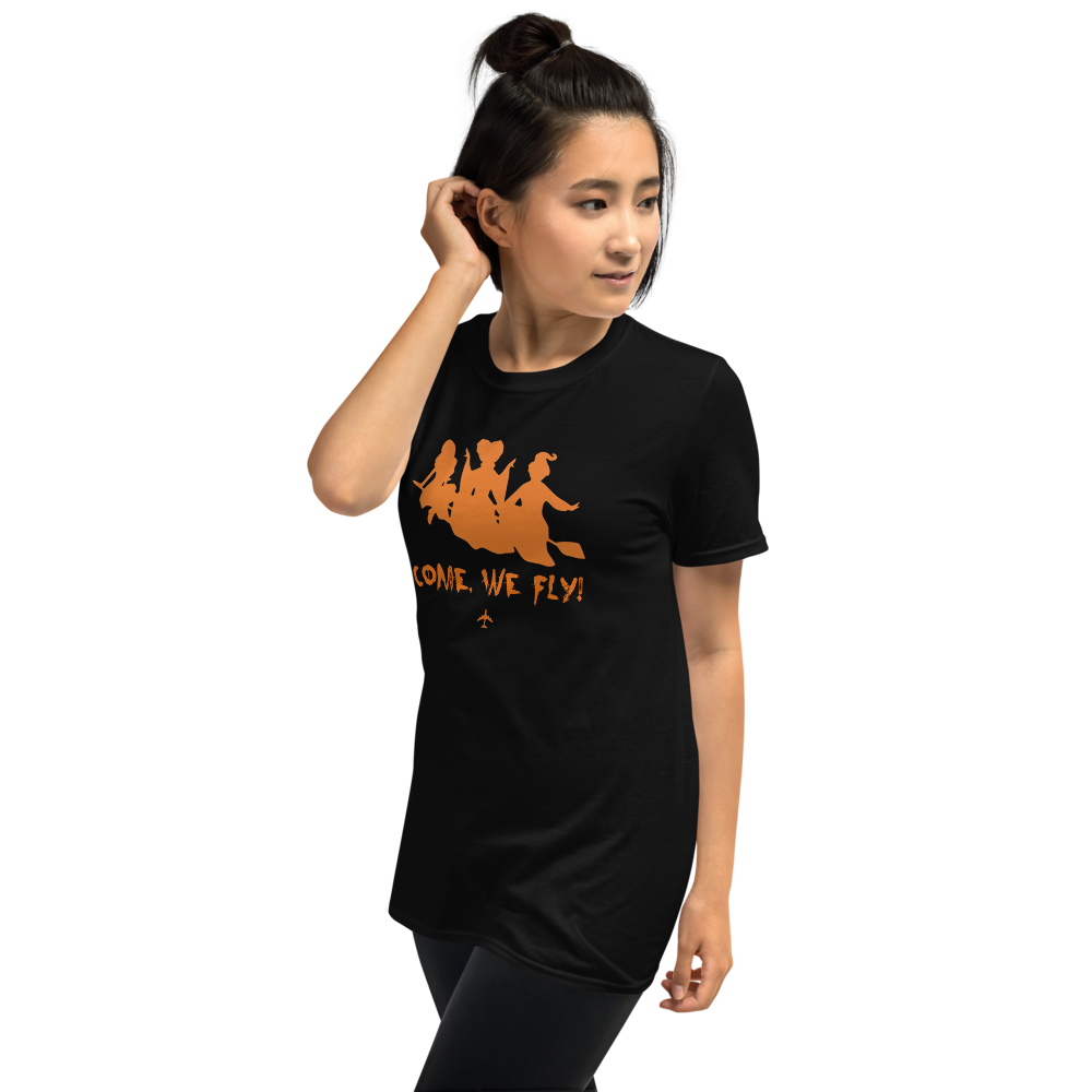 "Come, We Fly!" Hocus Pocus Tee - UNISEX - BLACK