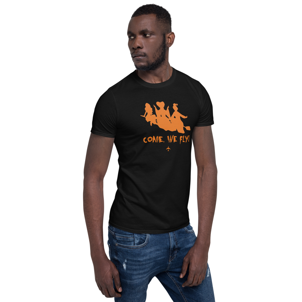 "Come, We Fly!" Hocus Pocus Tee - UNISEX - BLACK