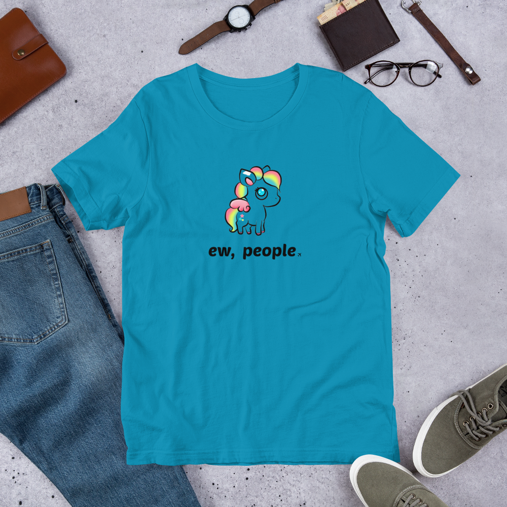 Passenger Shaming "Ew People" Unicorn Tee - UNISEX - 9 COLORS