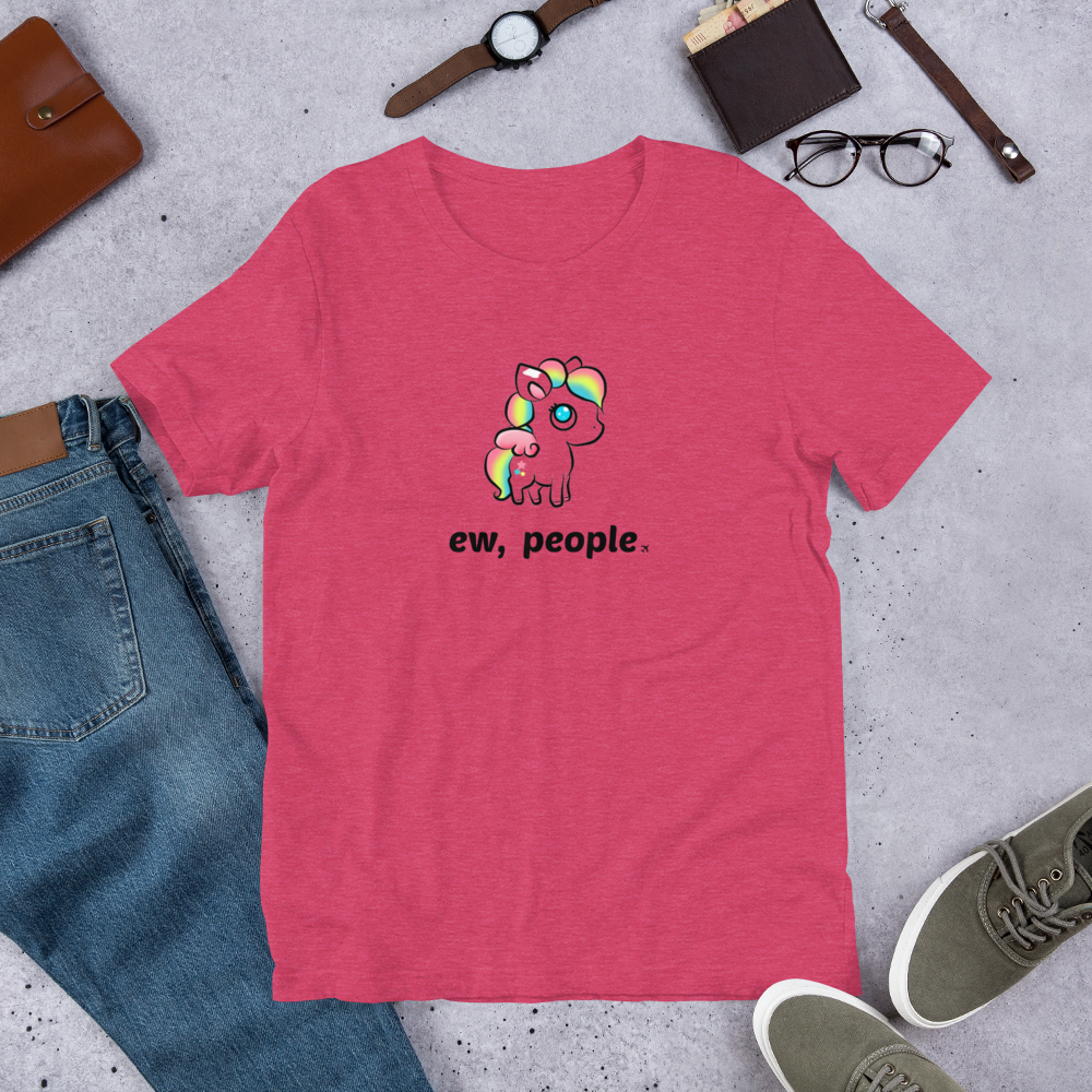 Passenger Shaming "Ew People" Unicorn Tee - UNISEX - 9 COLORS