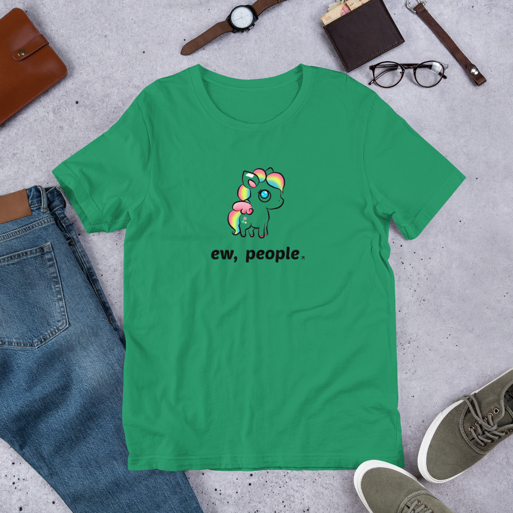 Passenger Shaming "Ew People" Unicorn Tee - UNISEX - 9 COLORS