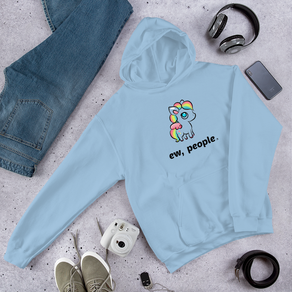Passenger Shaming "Ew People" Unicorn Hoodie - UNISEX - 6 COLORS