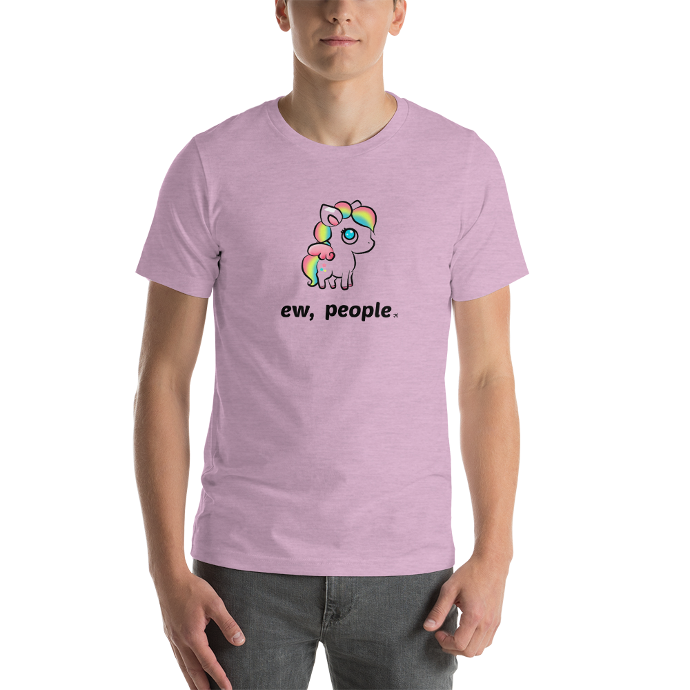 Passenger Shaming "Ew People" Unicorn Tee - UNISEX - 9 COLORS