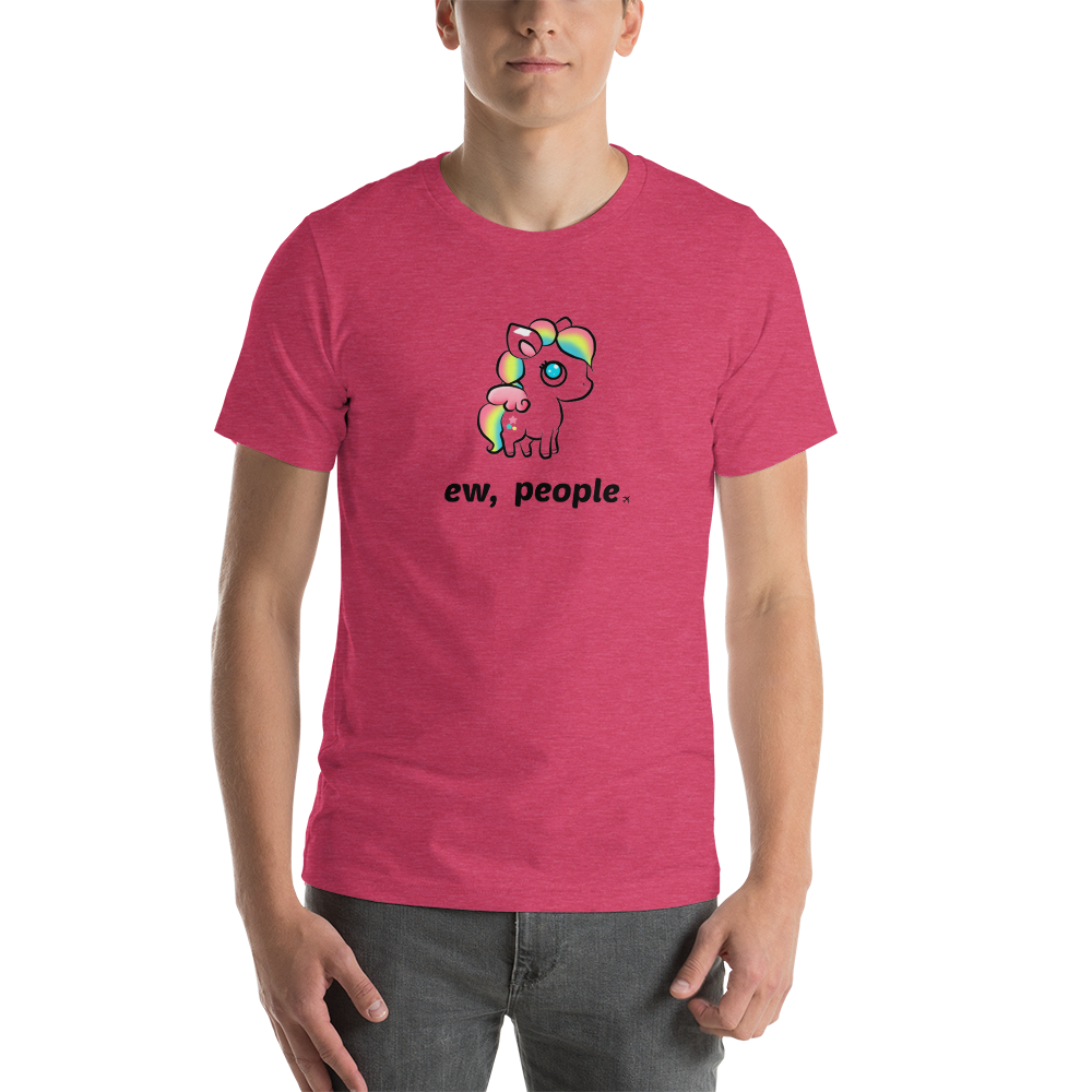 Passenger Shaming "Ew People" Unicorn Tee - UNISEX - 9 COLORS