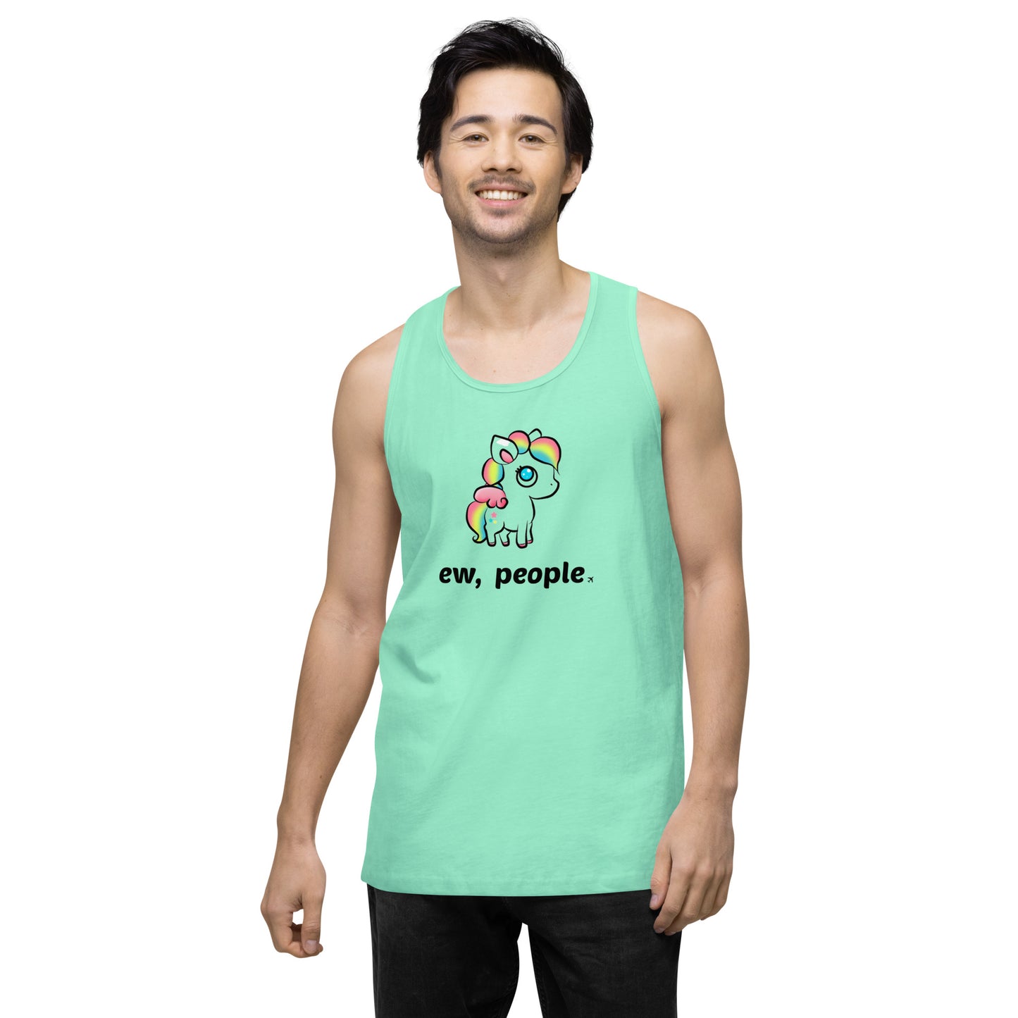 Passenger Shaming "Ew People" Unicorn Tank Top - UNISEX - 4 COLORS