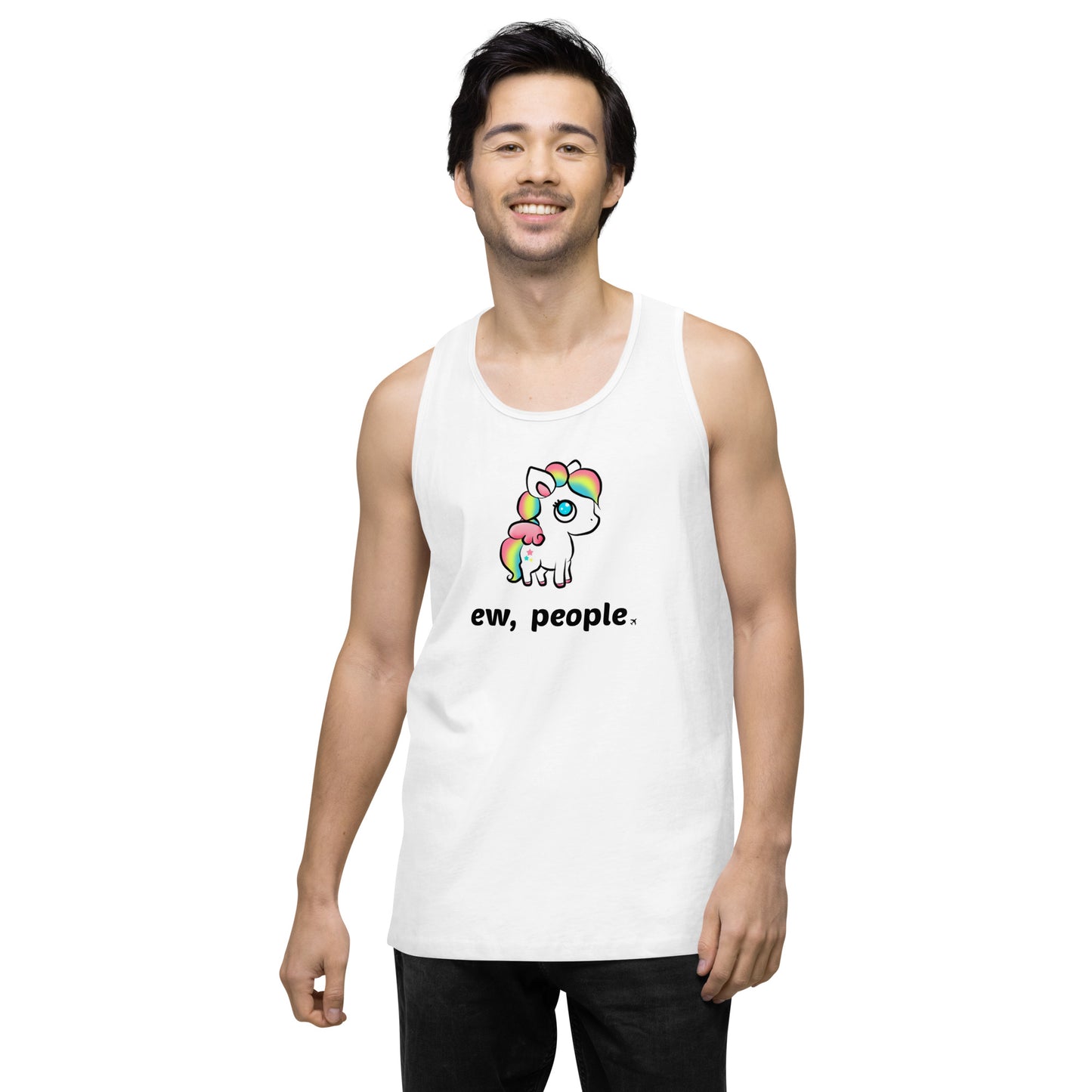 Passenger Shaming "Ew People" Unicorn Tank Top - UNISEX - 4 COLORS