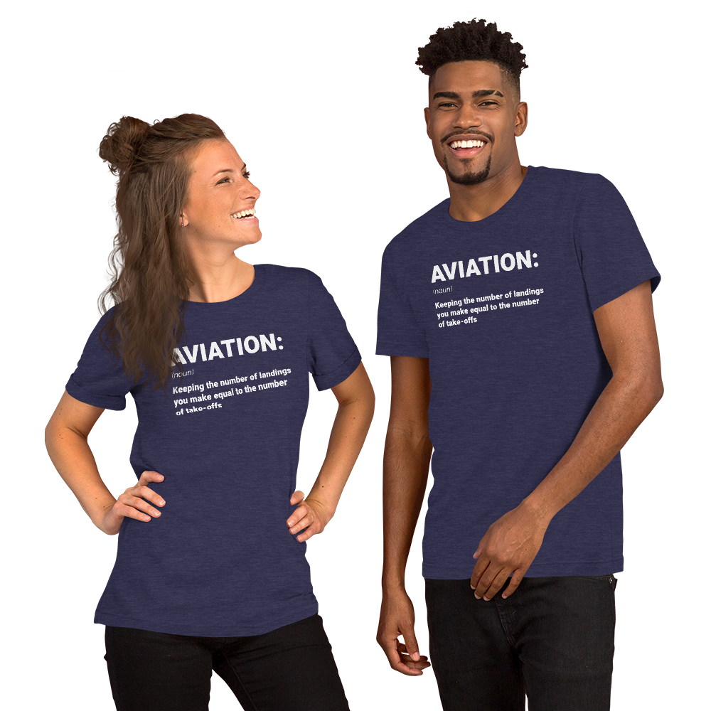 "AVIATION" Defined Tee - UNISEX - 10 COLORS