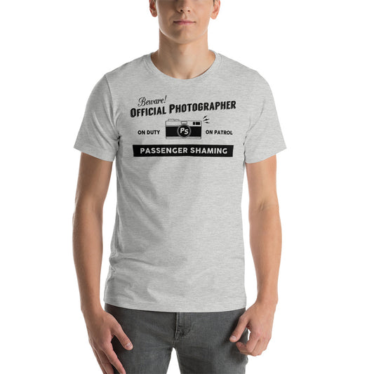 Official Passenger Shaming Photographer Tee - UNISEX - 6 COLORS