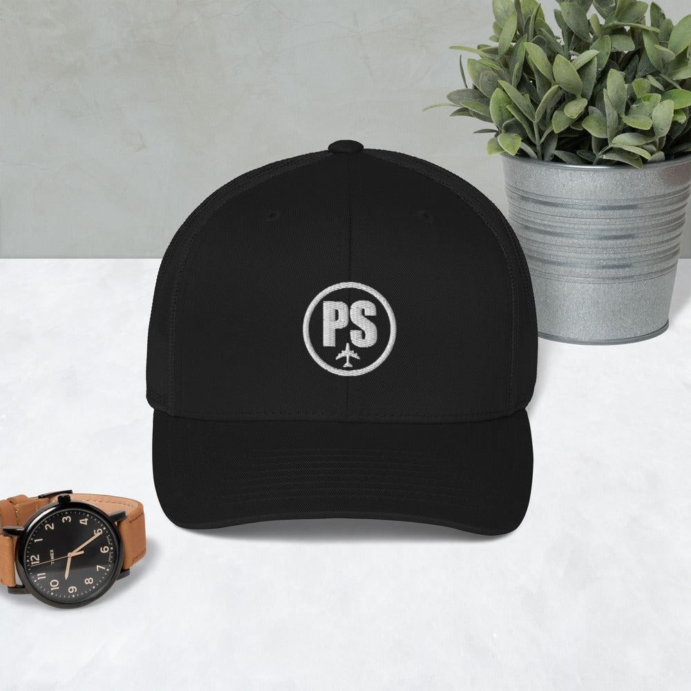 Passenger Shaming Embroidered Logo Trucker Hat