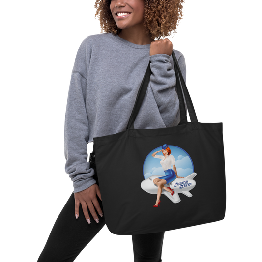 Large "Sassy Stew" Organic Tote Bag