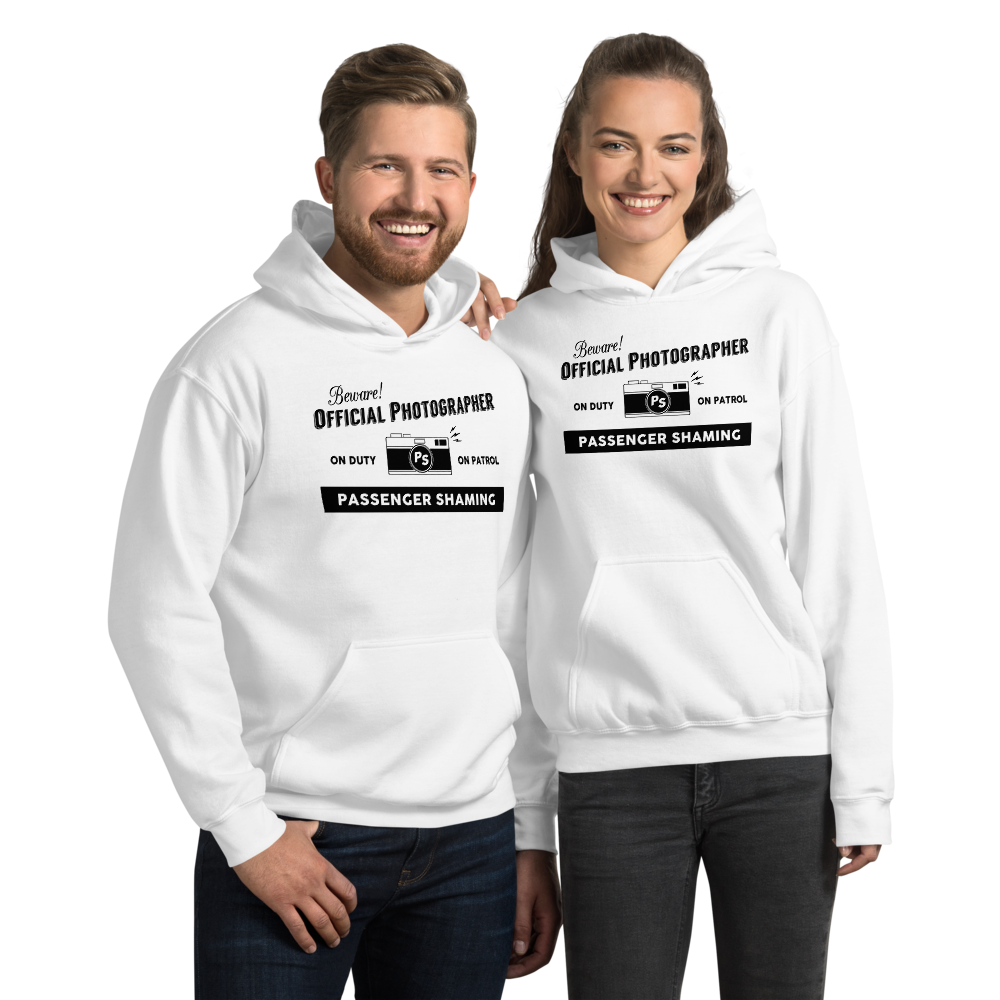 Official Passenger Shaming Photographer Hoodie - UNISEX - 8 COLORS