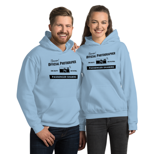 Official Passenger Shaming Photographer Hoodie - UNISEX - 8 COLORS