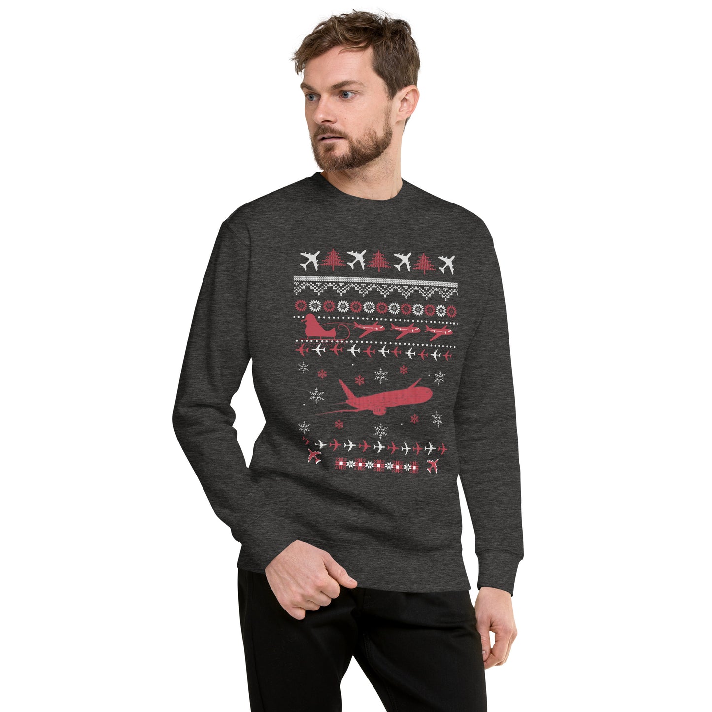 Ugly Christmas Sweater by Passenger Shaming - UNISEX - Charcoal