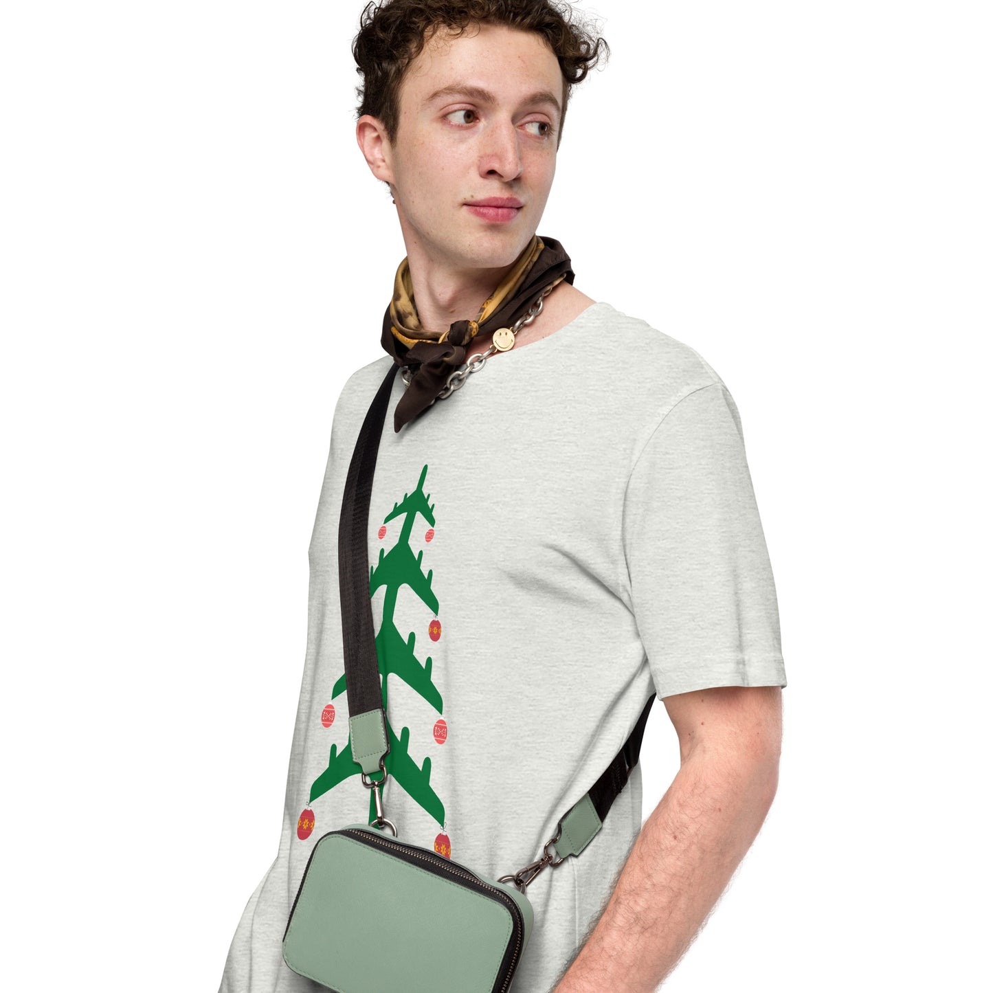 Airplane Christmas Tree Tee - UNISEX - 4 COLORS