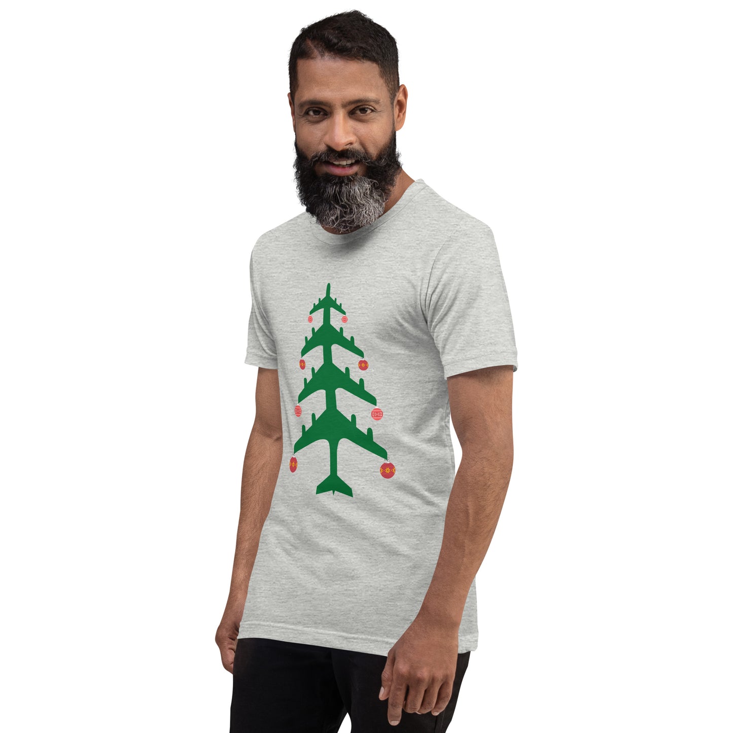 Airplane Christmas Tree Tee - UNISEX - 4 COLORS