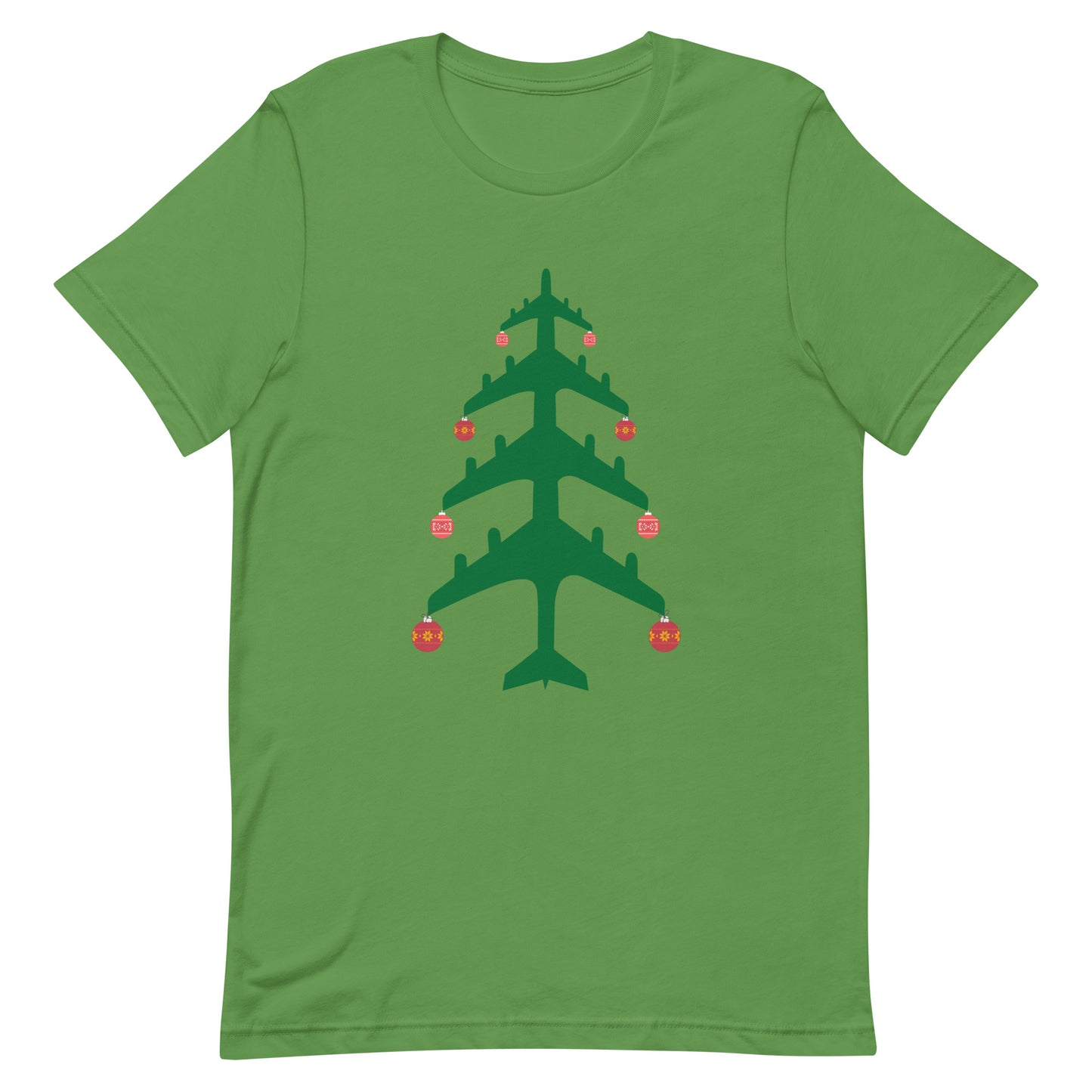 Airplane Christmas Tree Tee - UNISEX - 4 COLORS