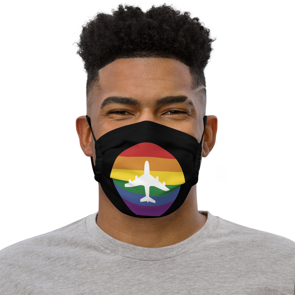 Plane Pride Face Mask (with nose wire and pocket for filter)