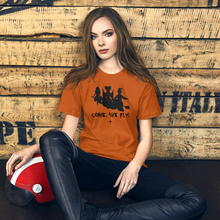 "Come, We Fly!" Hocus Pocus Tee - UNISEX - ORANGE - 2 COLORS