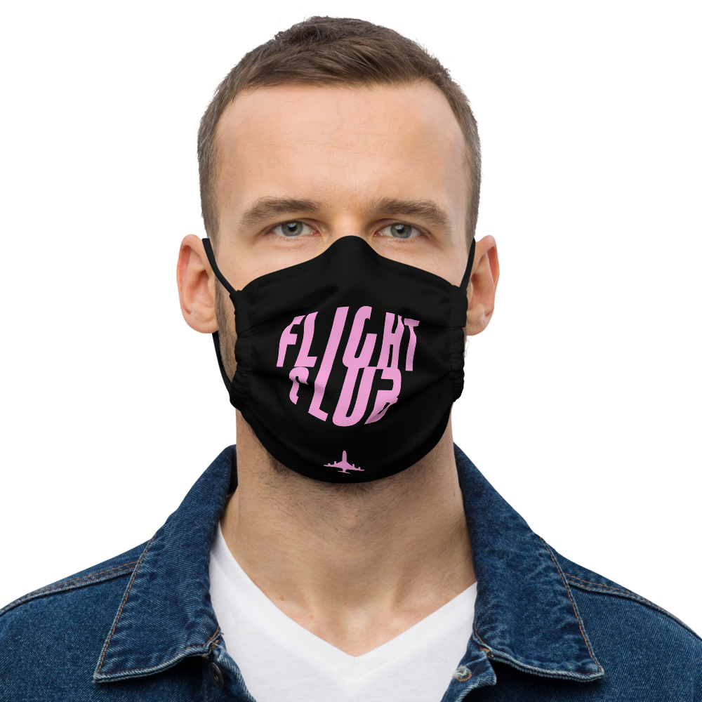 Passenger Shaming "Flight Club" Face Mask (with nose wire)