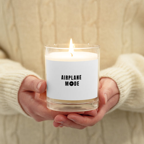 Airplane Mode Glass Jar Soy Wax Candle