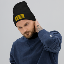 4 Stripes Embroidered Pilot Beanie - UNISEX - 3 COLORS