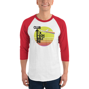 Retro "Mile High Club" Raglan Tee - Unisex - 4 COLORS