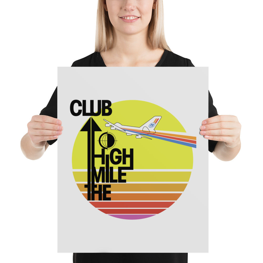 "The Mile High Club" Retro Print