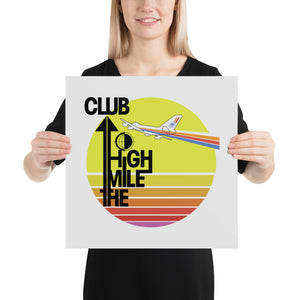 "The Mile High Club" Retro Print