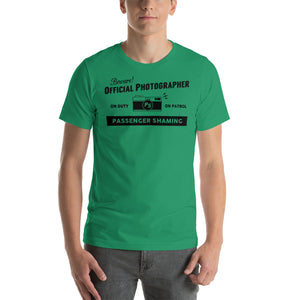 Official Passenger Shaming Photographer Tee - UNISEX - 6 COLORS