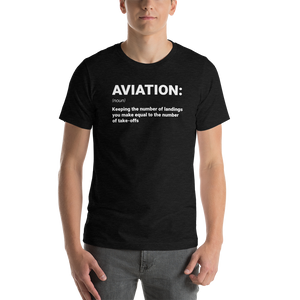 "AVIATION" Defined Tee - UNISEX - 10 COLORS
