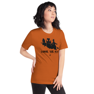 "Come, We Fly!" Hocus Pocus Tee - UNISEX - ORANGE - 2 COLORS