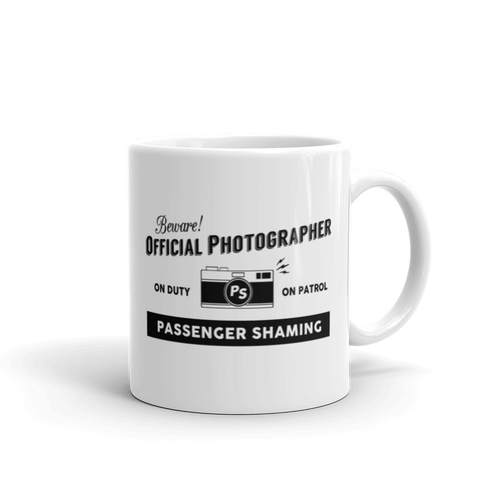 Official Passenger Shaming Photographer Mug - 11oz