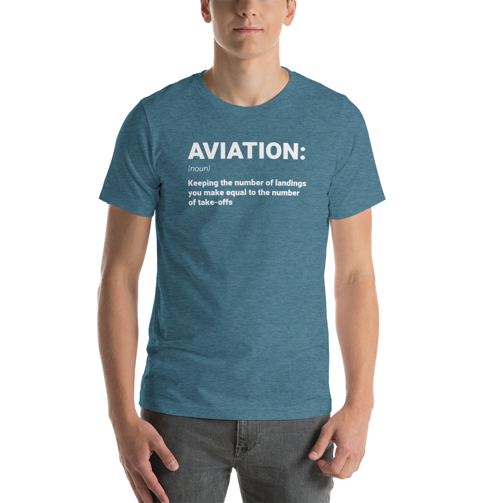 "AVIATION" Defined Tee - UNISEX - 10 COLORS
