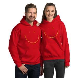 "I Am Judging You From Under This Hoodie" Smiley Face - UNISEX - 7 COLORS