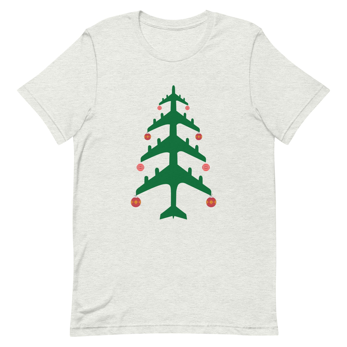 Airplane Christmas Tree Tee - UNISEX - 4 COLORS