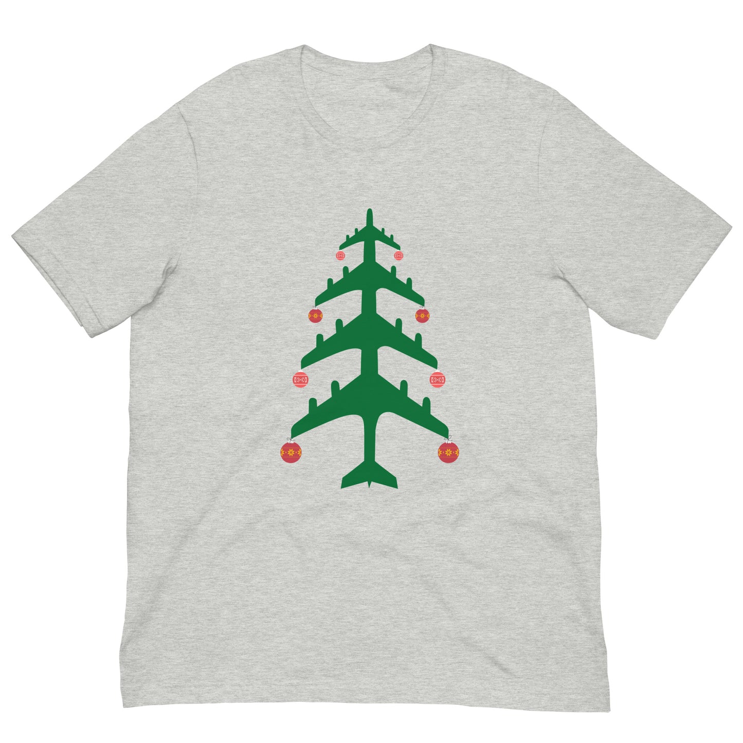 Airplane Christmas Tree Tee - UNISEX - 4 COLORS