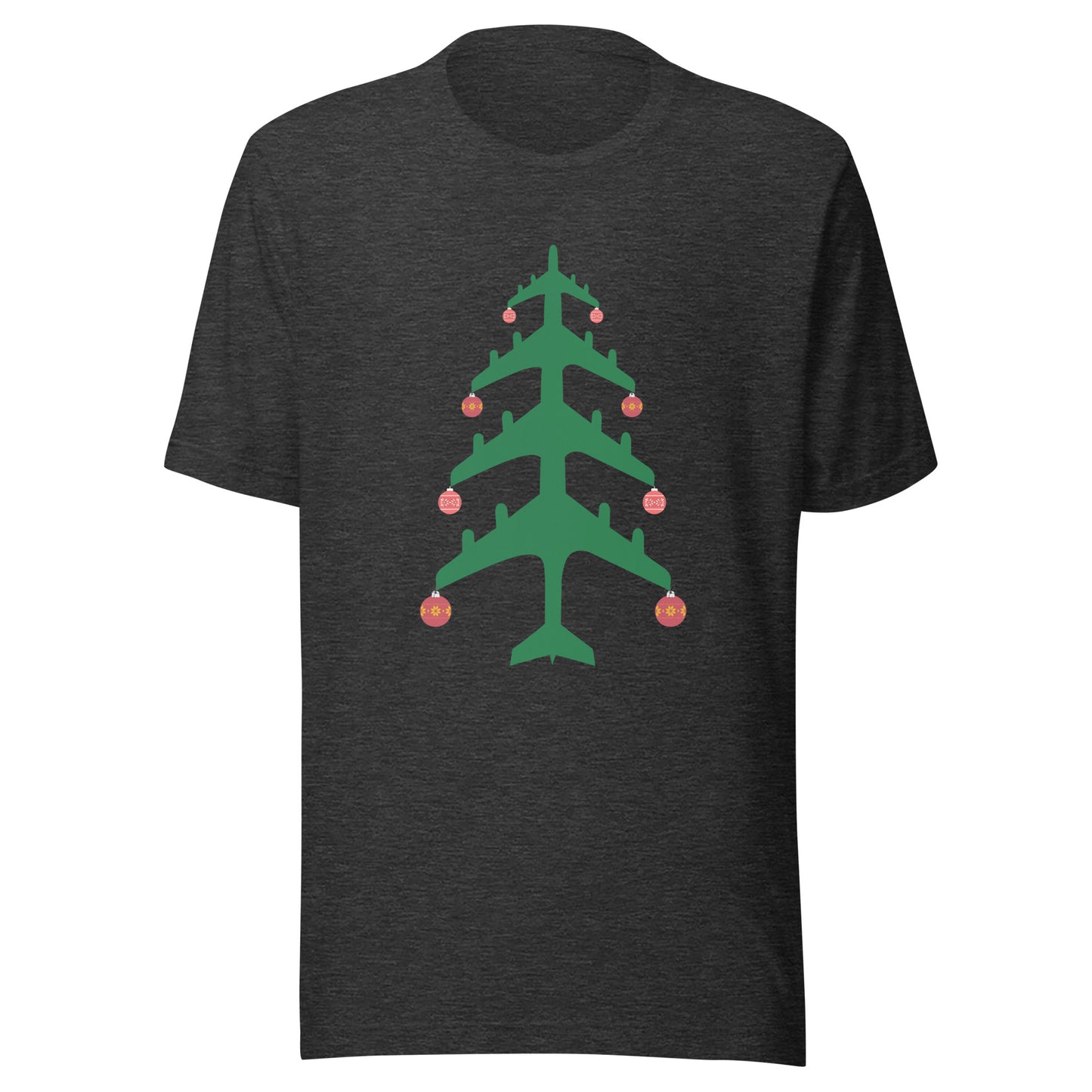 Airplane Christmas Tree Tee - UNISEX - 4 COLORS