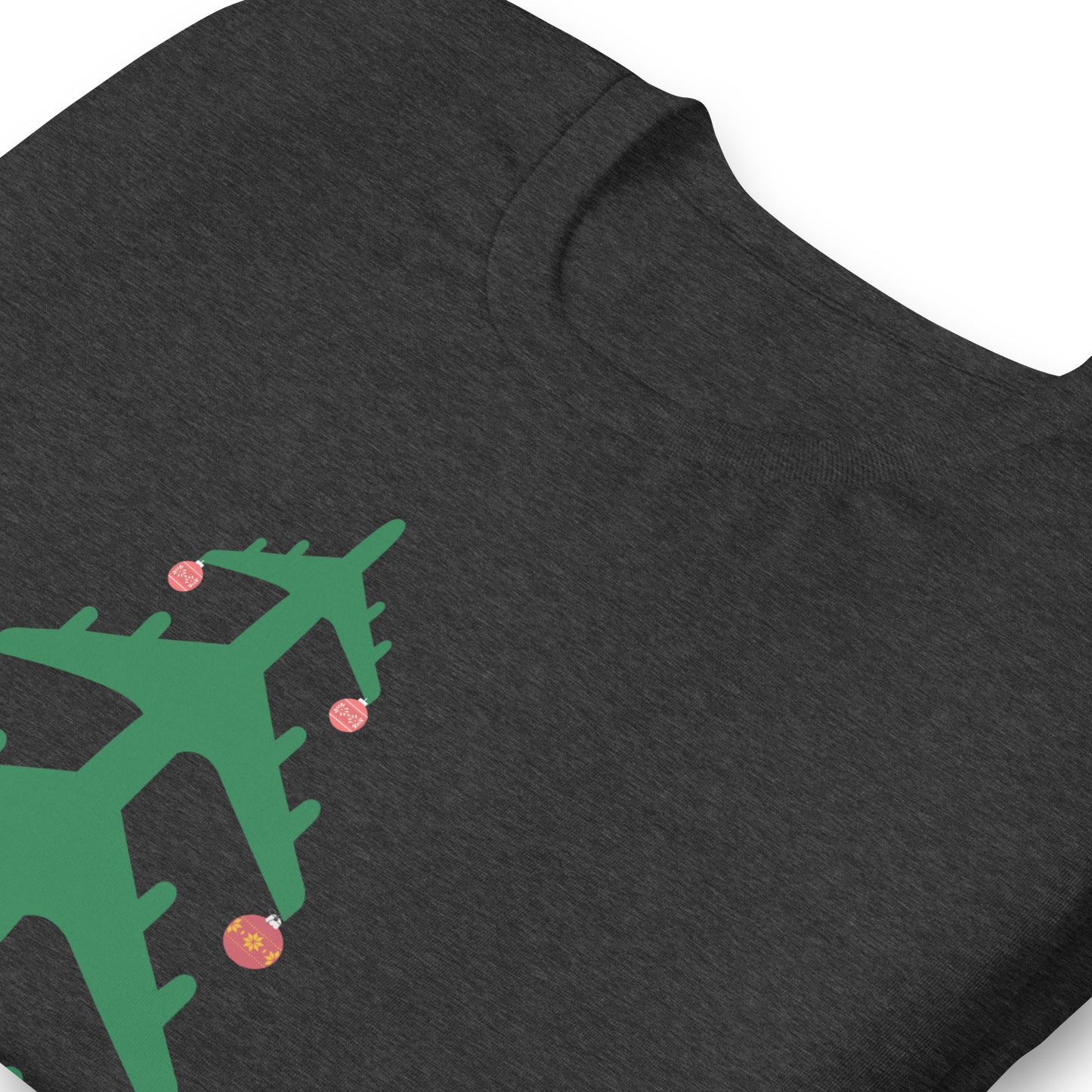 Airplane Christmas Tree Tee - UNISEX - 4 COLORS