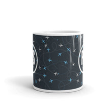 "Around The World" Airplane PS Logo Mug - 11oz